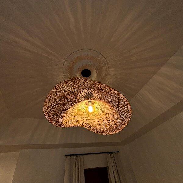 Generis Wabi Sabi Wave Rattan Pendant Light