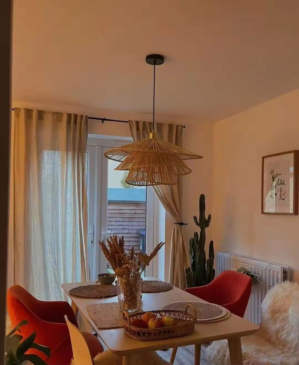Wilby Tiered Bamboo Pendant Light