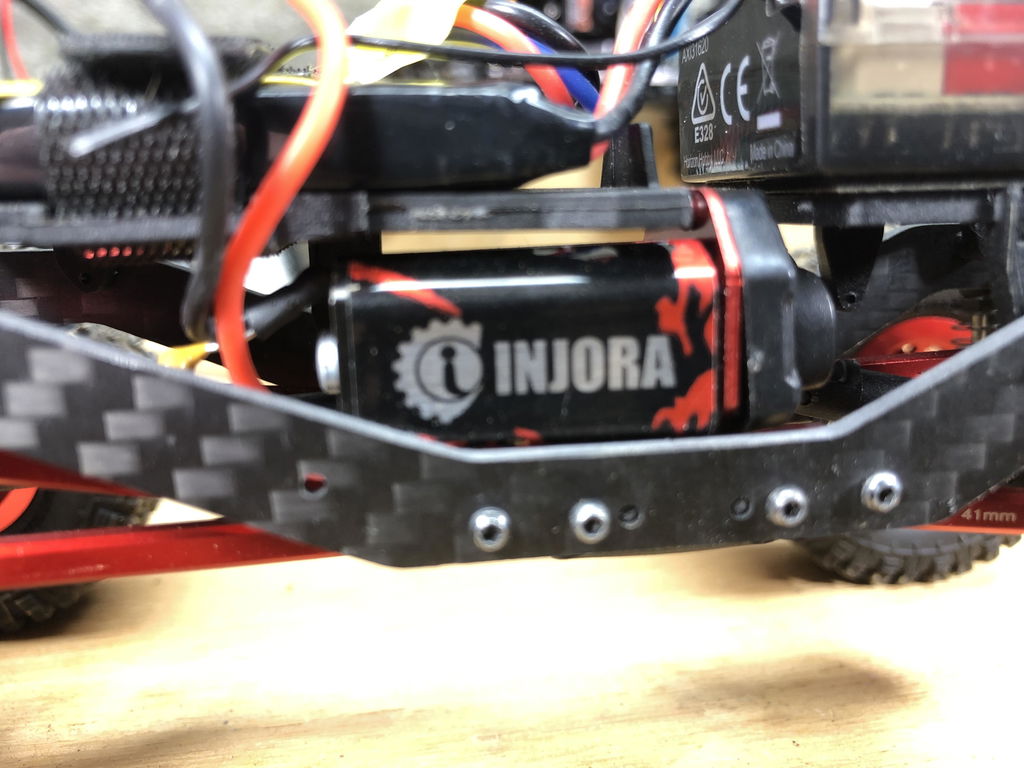 INJORA RC Front Bumper 1/24 Metal Bumper with Lights for SCX24 Gladiator Bronco JLU Deadbolt C10 B17 Axial Upgrade Parts(A