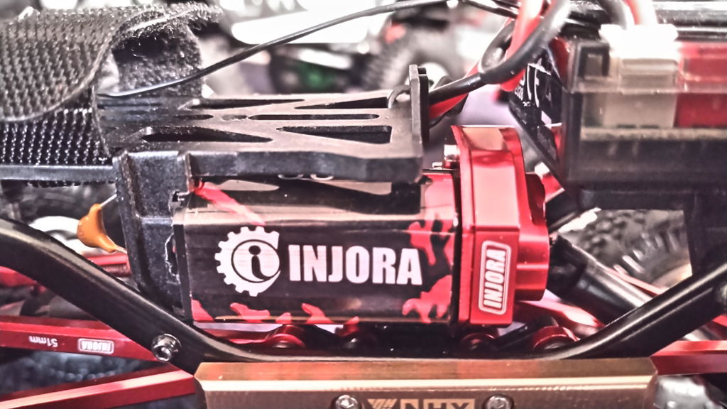INJORA RC Moteur 50T Couple Elevé 050 Pro avec Métal Support pour SCX24