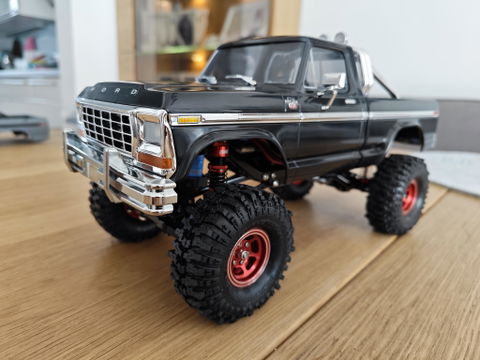 Pièce Tuning Crawler 1/18 Pare-chocs Avant En Aluminium Noir KYX Pour