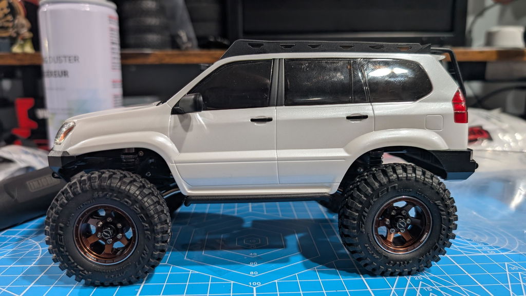 【屋外走行なし】INJORA カーボンシャーシ & アクスル 2スピード INJORA Stainless Steel High Clearance Links for 1/24 SCX24 GX470
