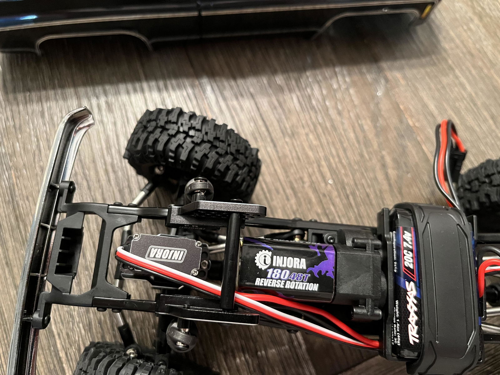 INJORA 180 PRO Brushed 48T Purple Motor with Steel Pinion for 1/18 TRX