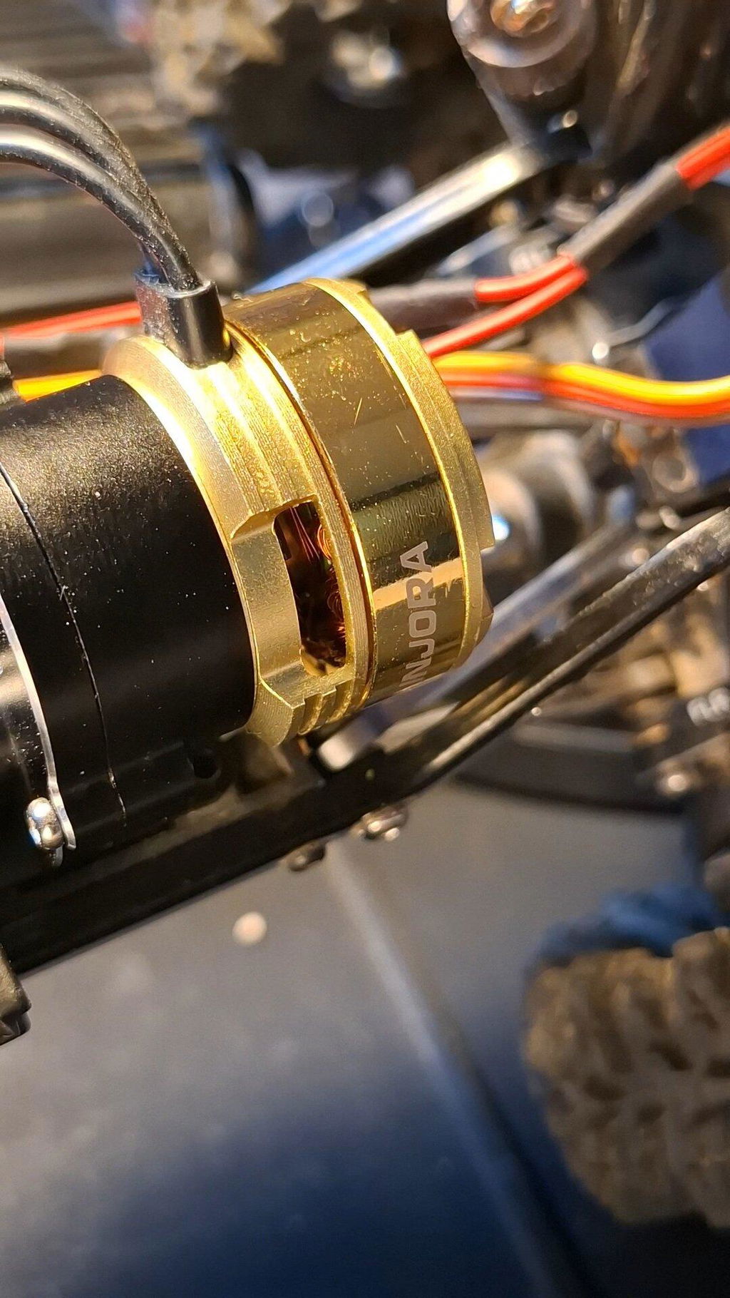 INJORA Fat Viper 2204 2400KV Moteur et transmission Brushless Outrunner pour TRX4M 1/18 RC Upgrade
