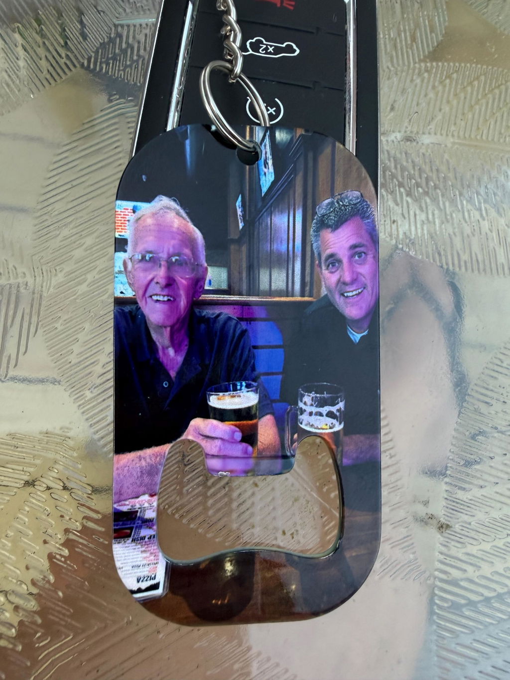 Personalized Bottle Opener Keychain with Picture - Add your photos
