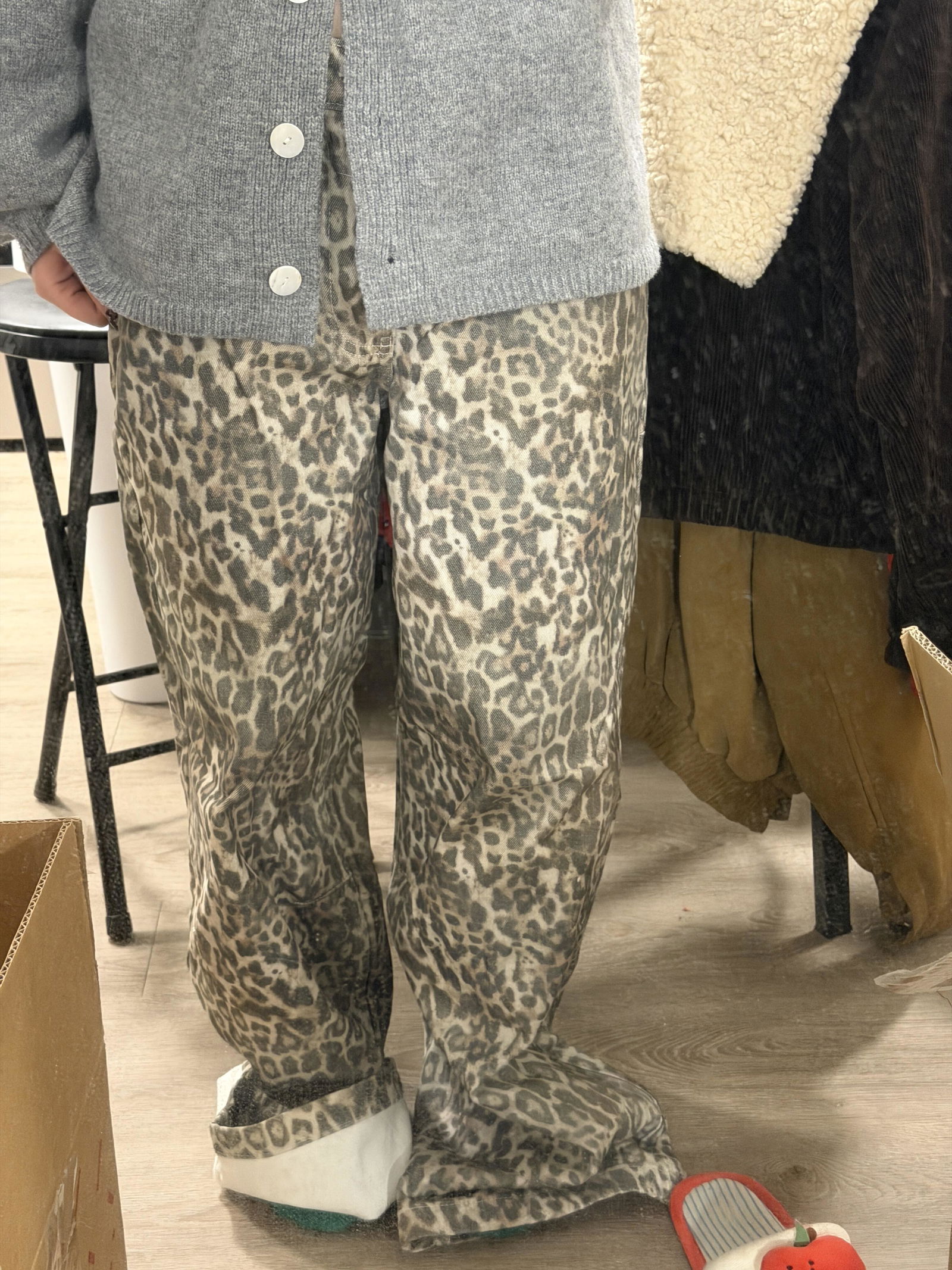 Shop Leopard Fade Colossus Jeans | Jaded London | Clothing