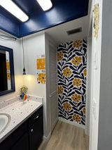 Midnight Marigold Navy Floral Wallpaper – 1912