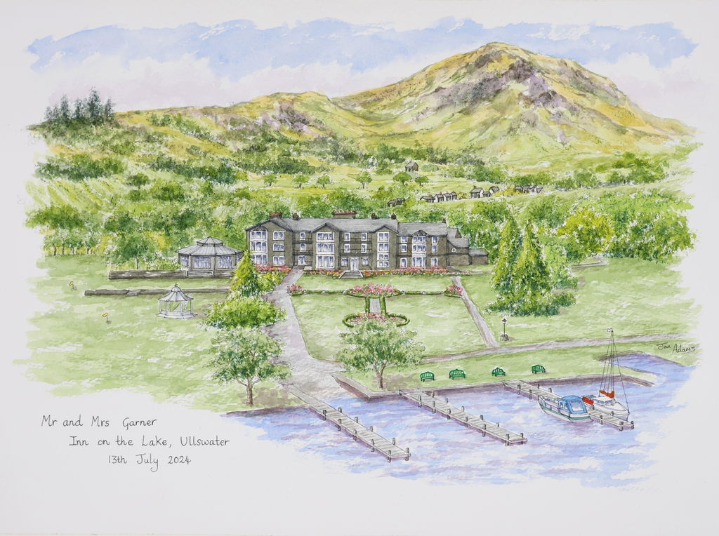 Wedding Venue Portraits in Watercolour