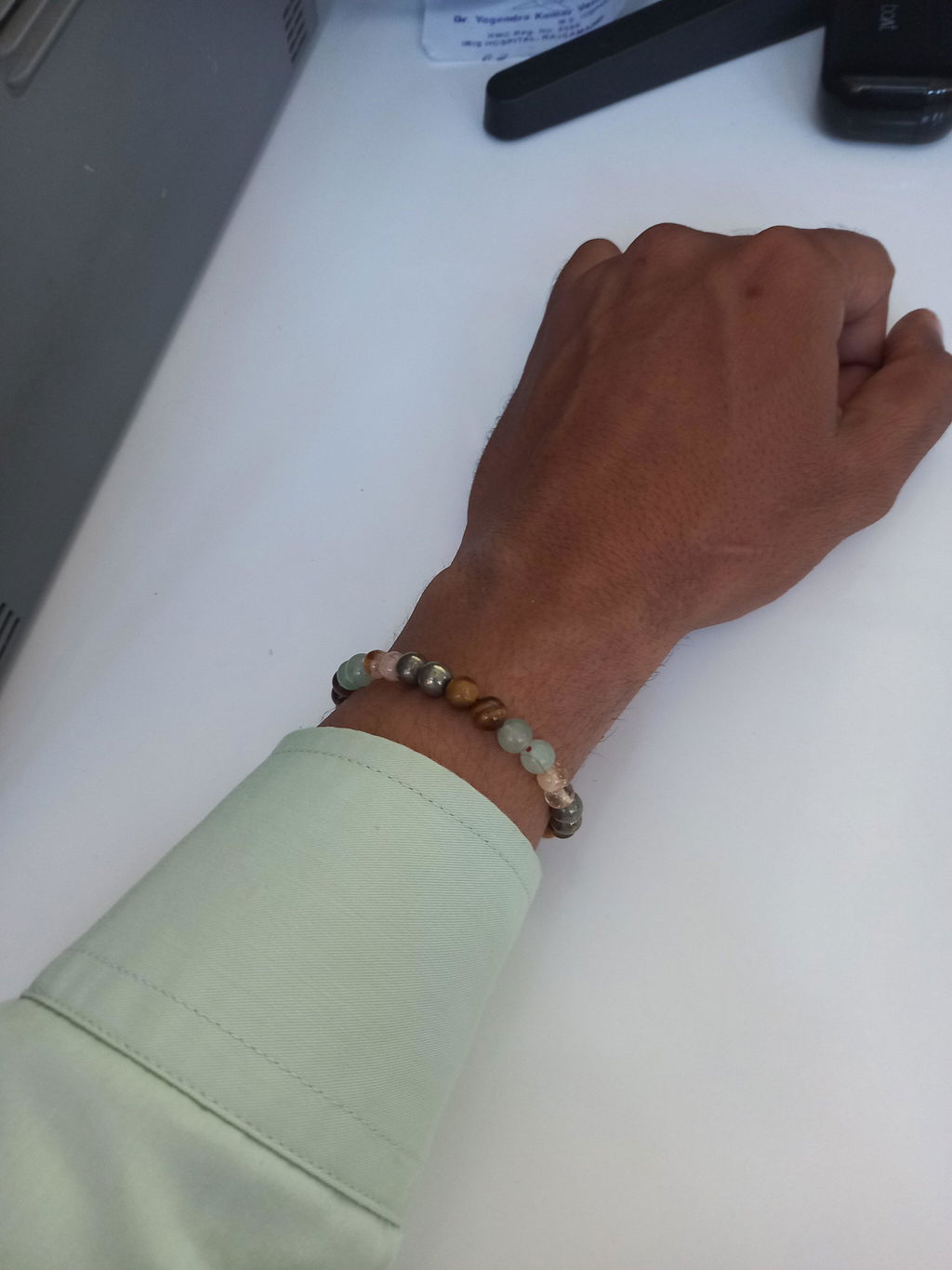 Money Magnet Fusion Band - Pyrite, Tiger Eye, Citrine & Aventurine Beads