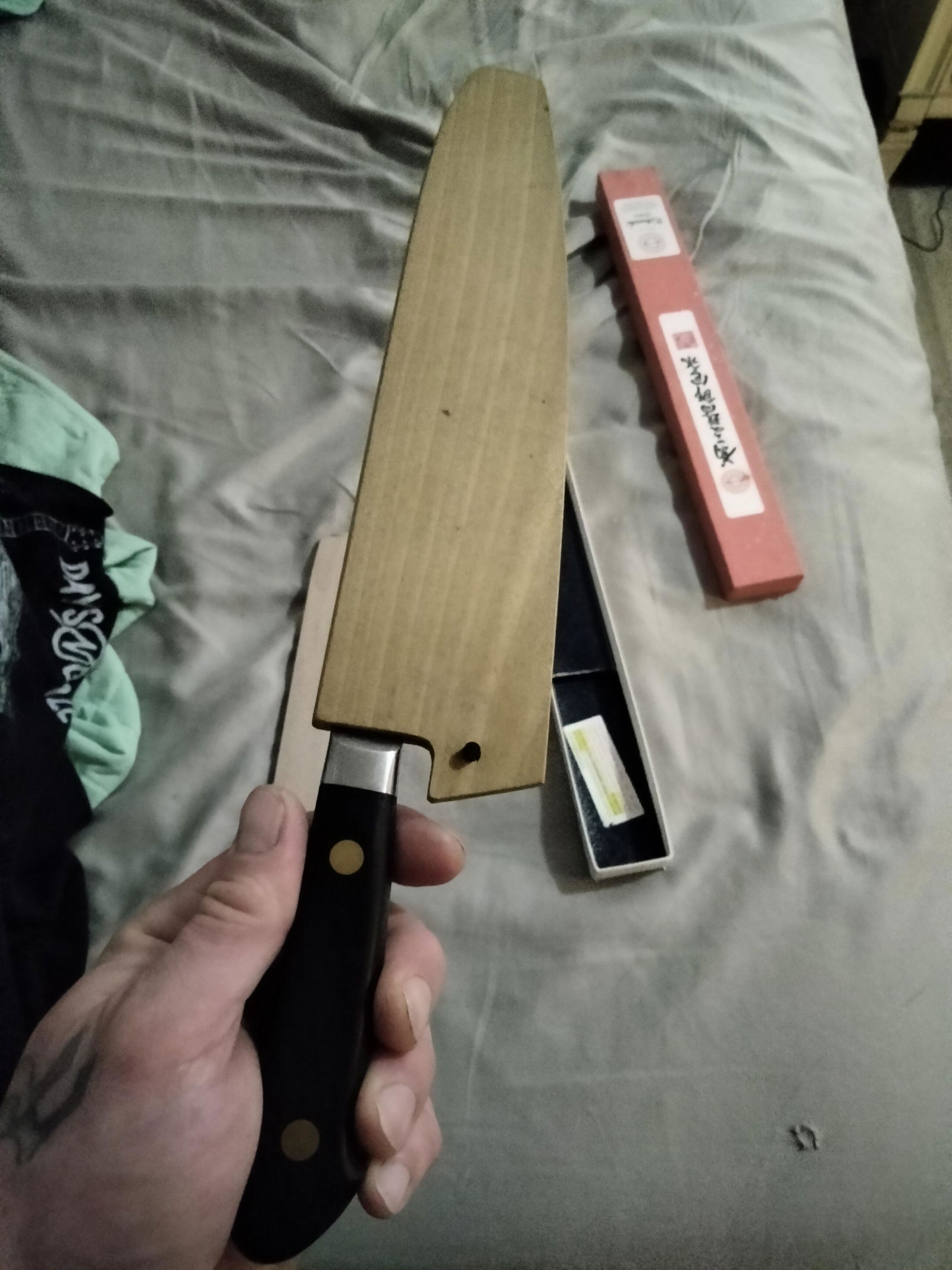 Saya Knife - Magnolia Wooden Sheath - Gyuto210mm | JapaneseChefsKnife
