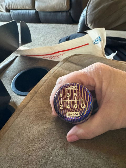 JDC Special Edition Timascus Piston-Type Shift Knob