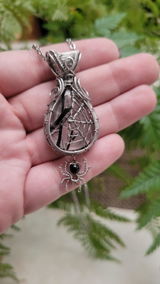 Tourmalinated Quartz Wire Wrapped Pendant