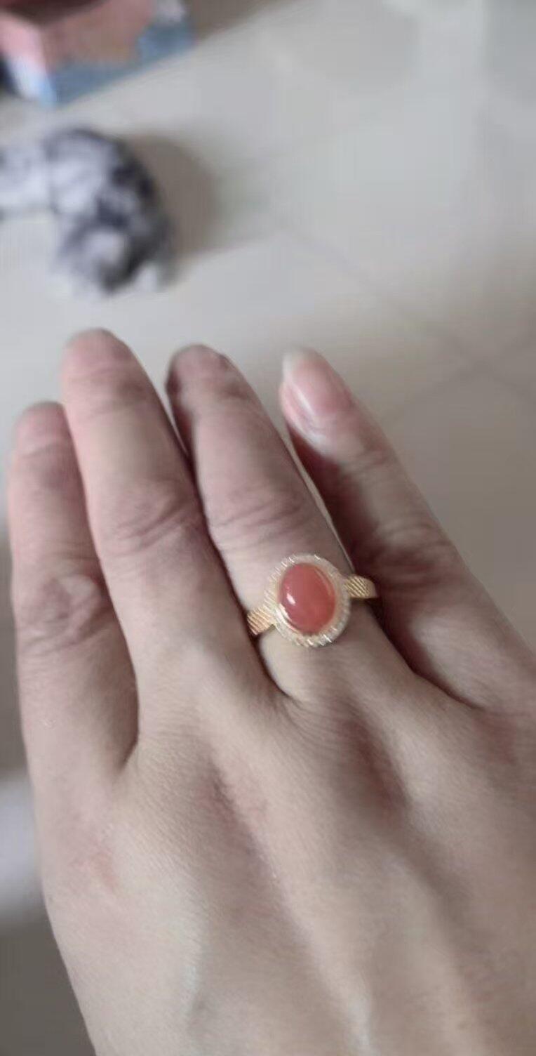 Customer unboxing Nanhong Agate Ring - 5 star review