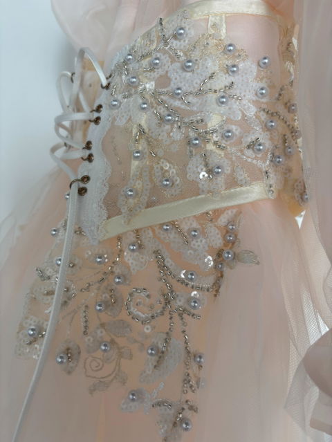 Luxury Off White Flower Girl Dress Party Birthday Prom Gown J283
