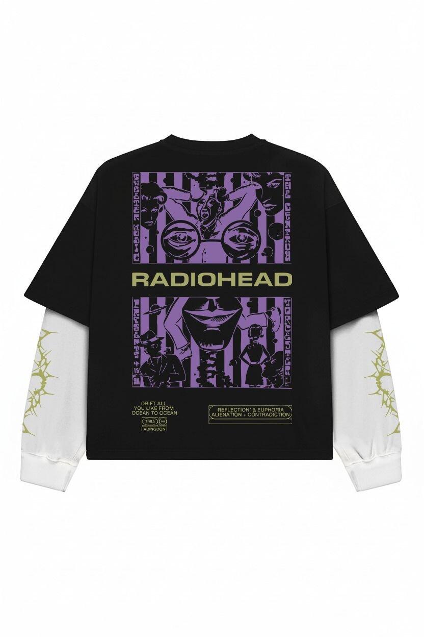 Radiohead – Paranoid Bloom Alennation LS Tee – Jnorss
