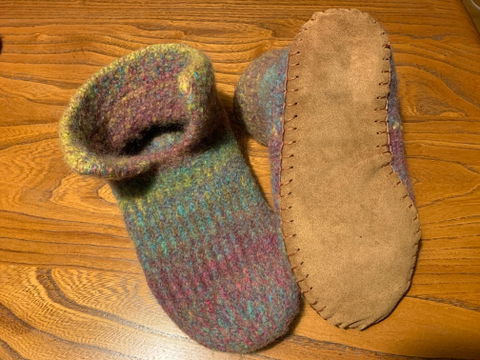 Suede Slipper Soles  - Adult sizes