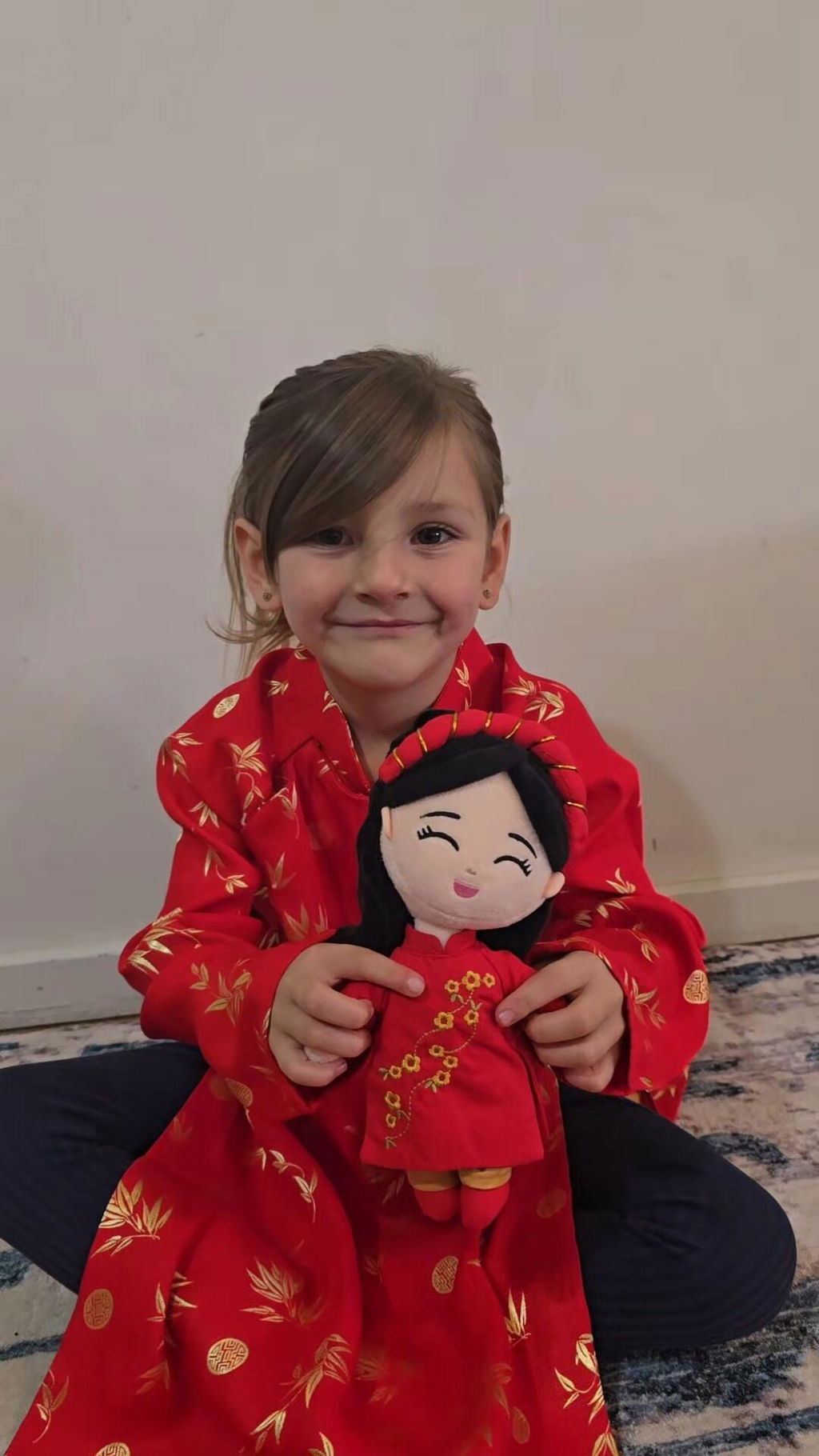 Jacinta C. with Hoa Mini Doll
