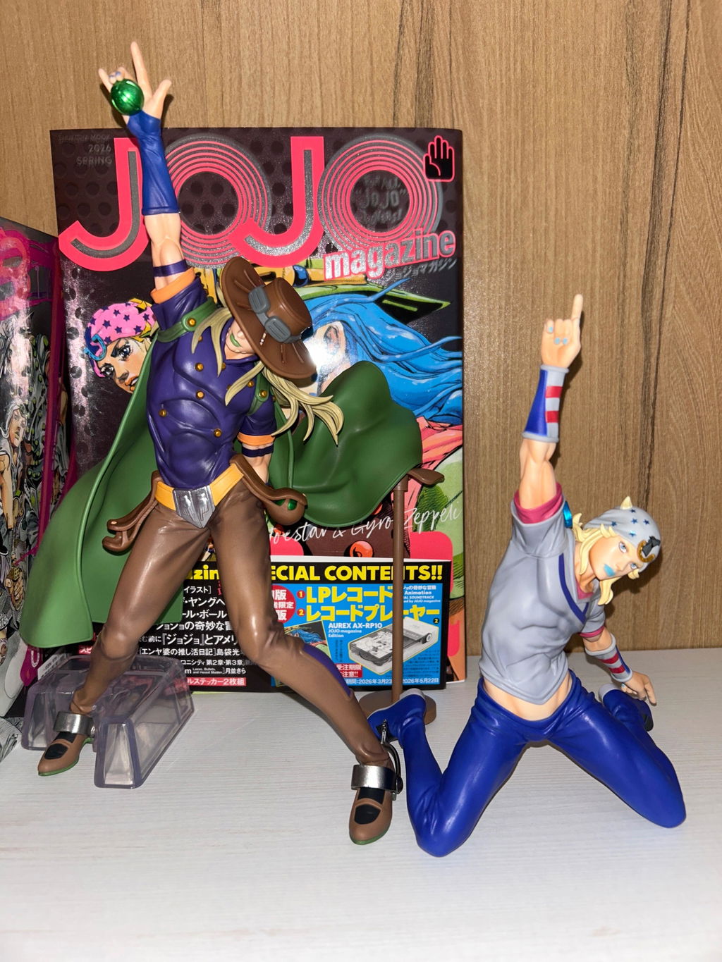 [Special Bundle] Jojo's Bizarre Adventure Steel Ball Run - Gyro Zeppeli Mometria Figure + Johnny Joestar Mometria Figure + JOJO magazine 2026 Spring