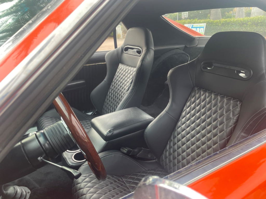 KARNOX Phantom 8010 Universal Bucket Racing Seats Pair - Grey Diamond Leather