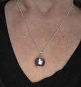 Amethyst Fidget Spinner Necklace