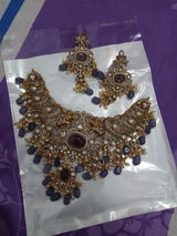 Victoriya Grand Bridal Choker  - Violet