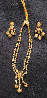 Thara - AD Two Line Necklace