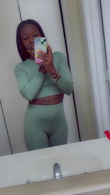 Long Sleeve Crop Top & High Waist Leggings Activewear Set