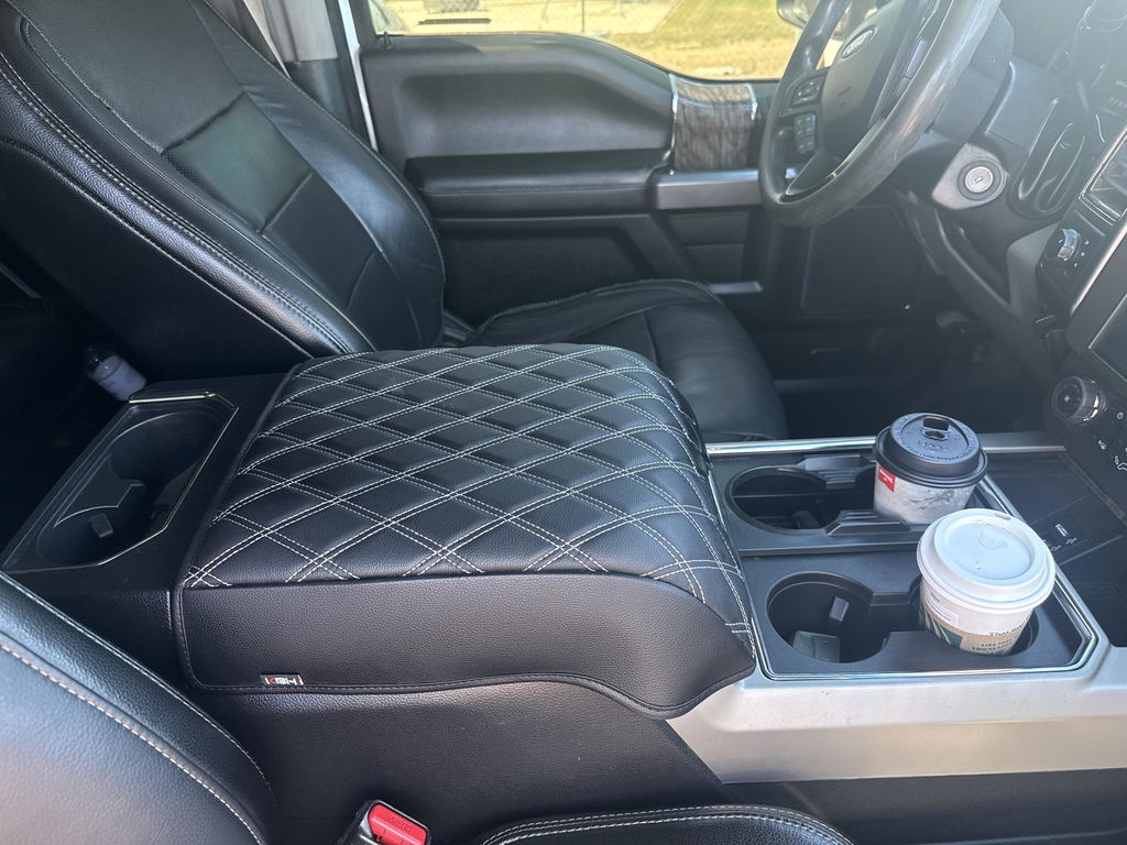 Center Console Armrest Cover Pad for Bucket Seat 2015-2020 Ford F150, 2017-2022 F250 F350 F450 F550 Super Duty, 2018-2024 Ford Expedition