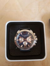 Lee Cooper  Men's Watch Blue Dial Blue Leather Strap, LC07613.399