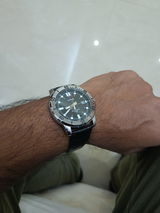 Casio Men's Watch Analog, Black Dial Black Leather Strap, MTP-VD01L-1EVUD