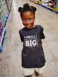 I Might Be Small Kid's Christian Graphic Tee