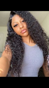 Water Wave 13x6 Lace Frontal Human Hair Wigs Pre Plucked Ear to Ear Full Lace Frontal Wig