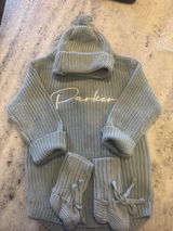 Chunky Knit Beanie – Soft Cotton Infant Hat, Newborn Essential Gift