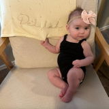 Lightweight Personalized Baby Blanket – Breathable Cotton Knit Infant Blanket, Spring/Summer Newborn Gift