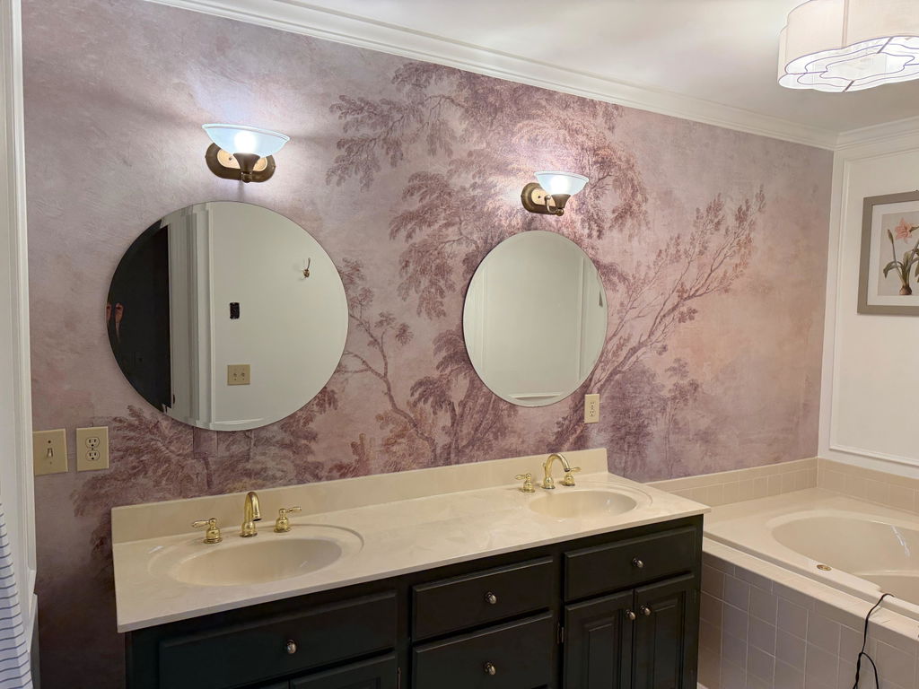 Aged Fresco Mural - Antique Scenic Wallpaper