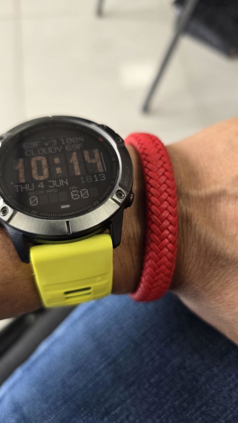 PULSERA CUERO TRENZADO: ROJO