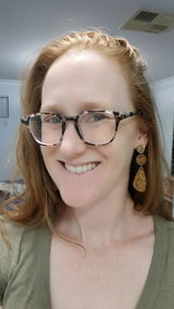 RESERVED FOR JEN Floral Wildflowers Wooden Statement Dangle Earrings
