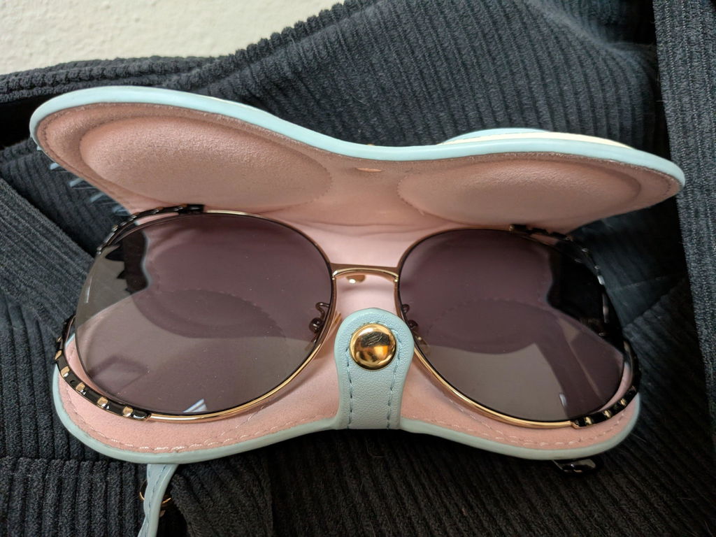 Cute stylishly portable Sunglasses Pouch Bag charm