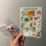 Winter- und Weihnachts Sticker Set – 2, 3 oder 5 Bögen