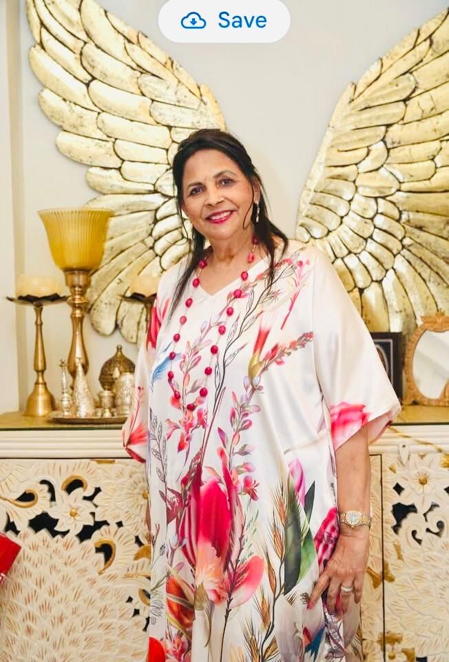 Garden Bloom Soft Satin Kaftan