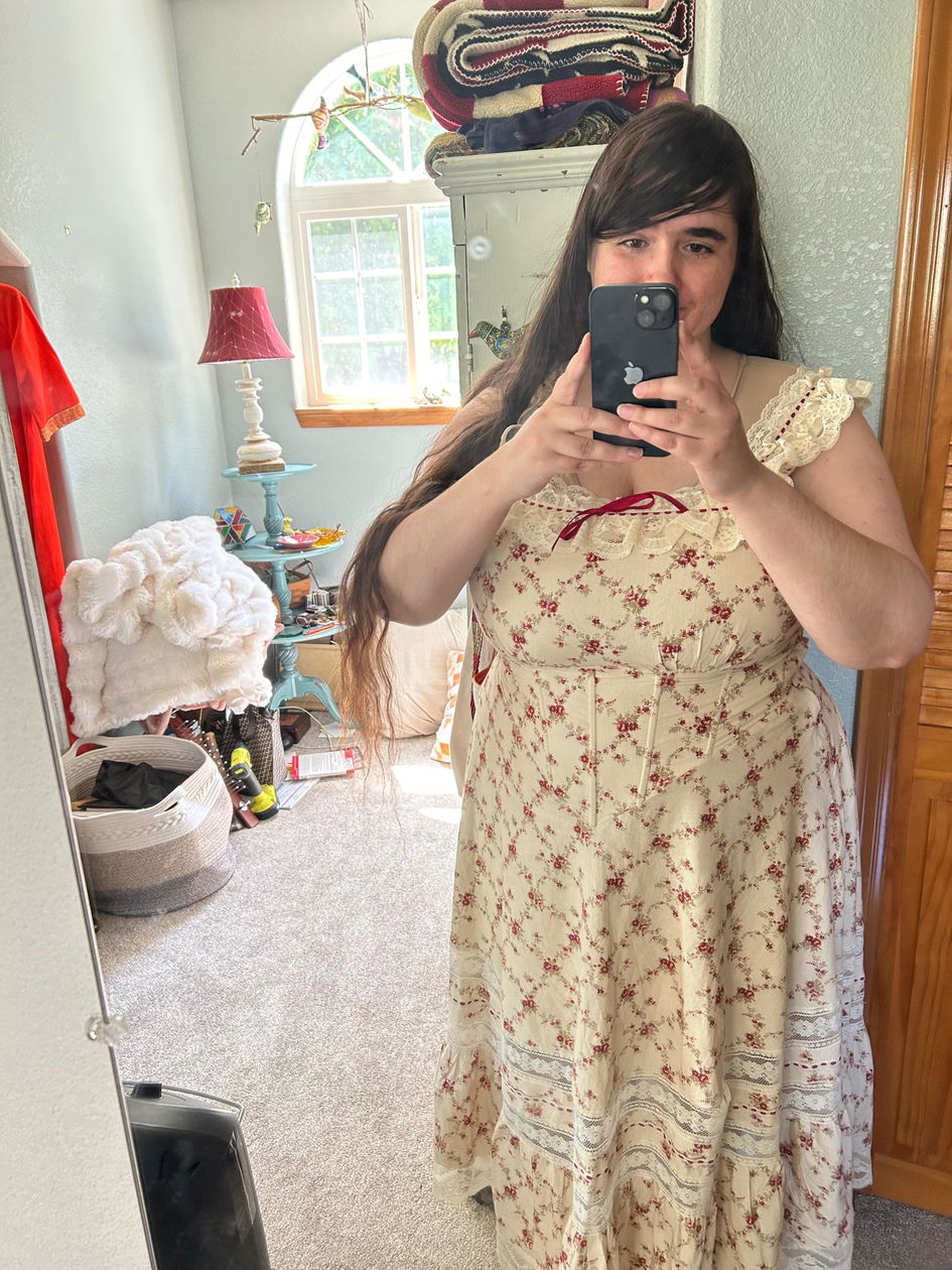 Curve & Plus Red Garnet Corset Dress