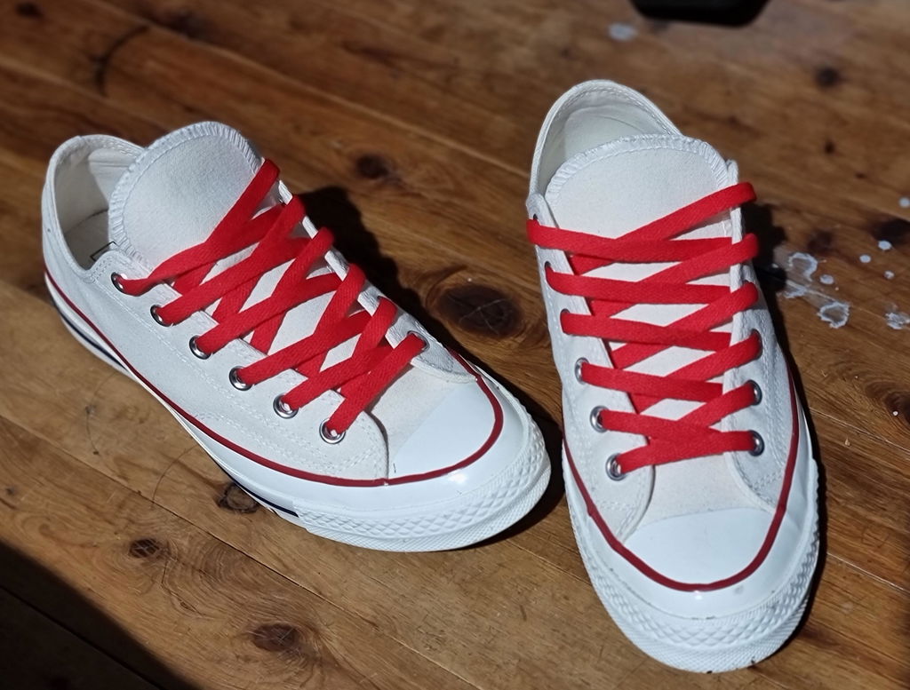 Red Flat Laces - Essentials Collection