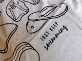 Organic Cotton Shirt Keep Swimming