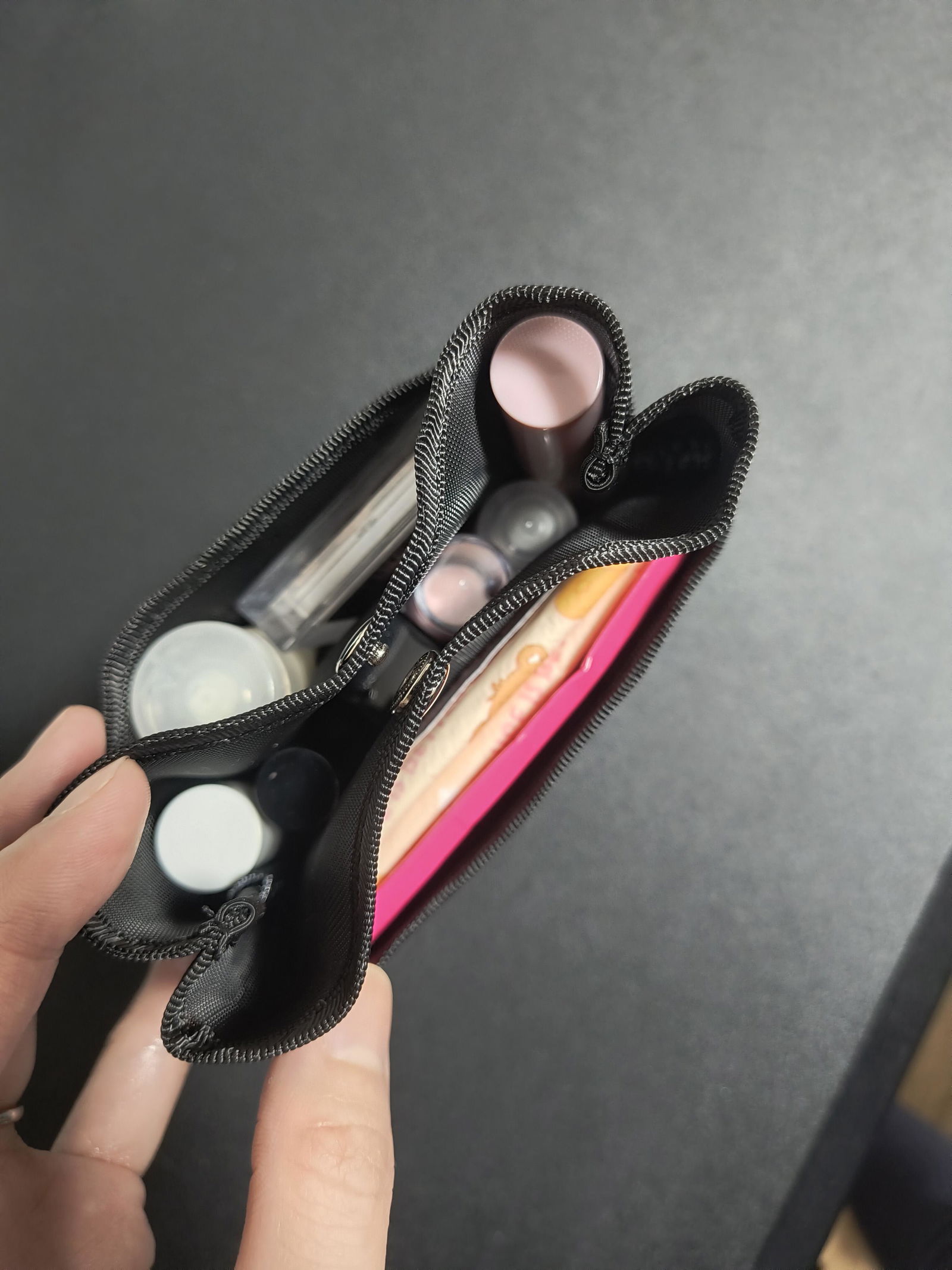 チュールメッシュポーチ 小物入れ (sku: o31black) | LASIEM（ラシエム