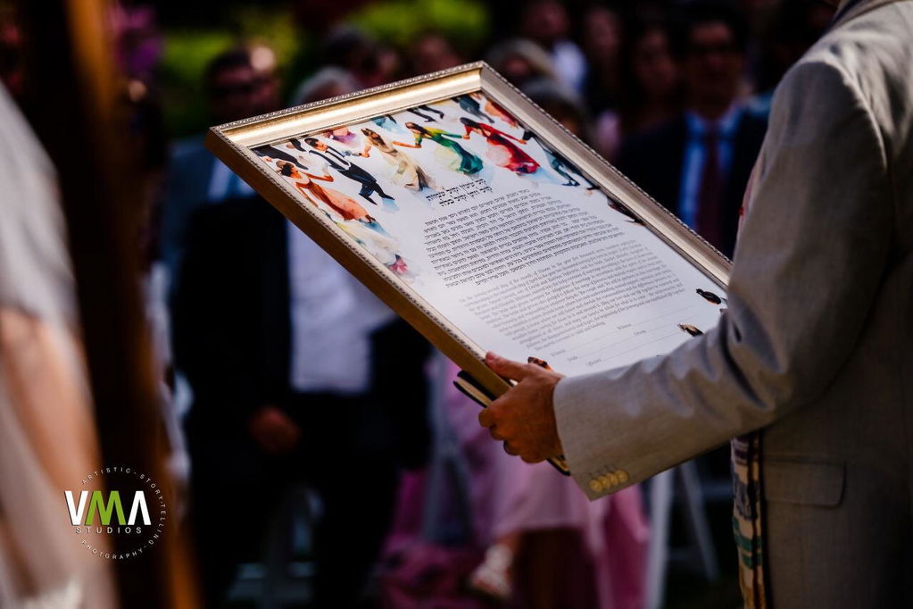Dancing the Hora Watercolor Ketubah