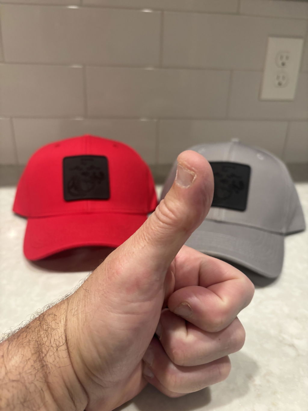 Blackout EGA Square PVC Patch Structured Hat