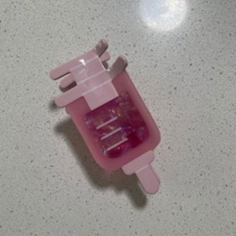 Medium Pink Syringe Hair Claw