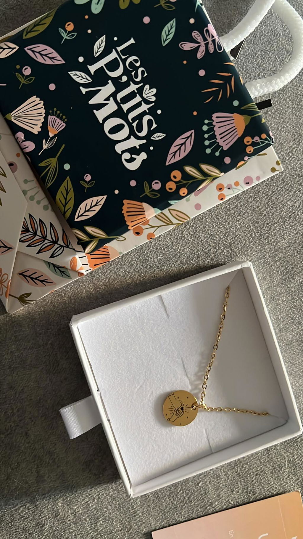 Collier "Pinky Promise" personnalisé médaille 15 mm