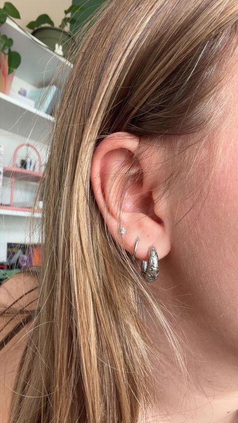 Flora earrings - Frosted Petals