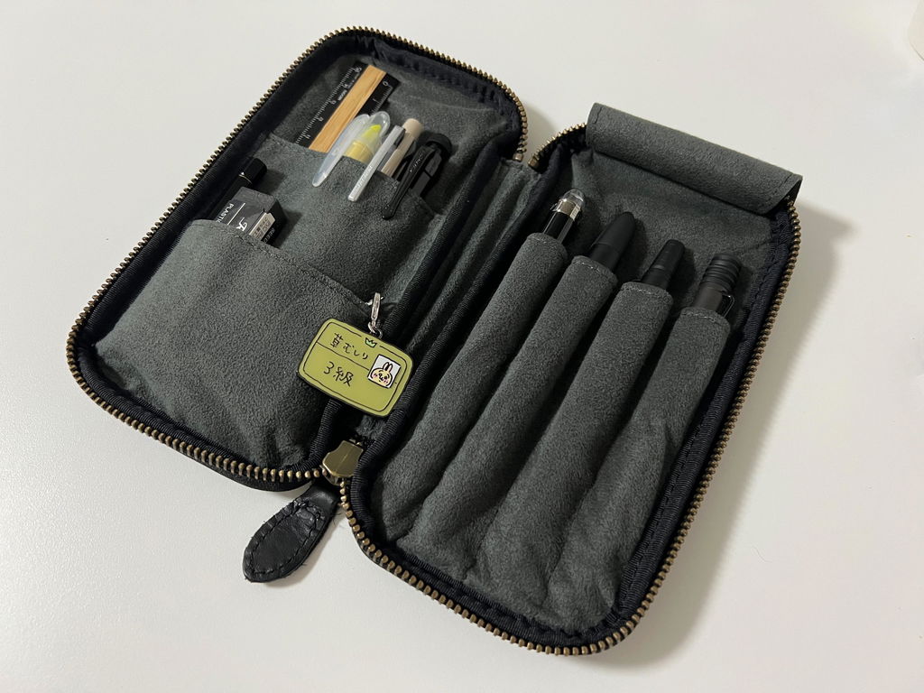 予約販売 4本差しジップペンケース 【栃木レザー】 (sku